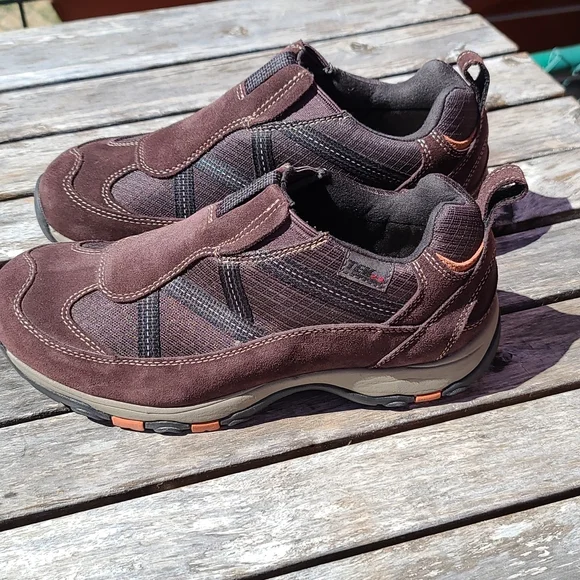 LL Bean men’s Primaloft brown leather suede slip on shoes size 8W Size 8.5 LL Bean Womens Primaloft Brown Suede Comfort Slip  main image 3